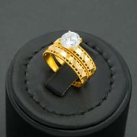 خاتم ذهب توينز عيار 21 (R5977)