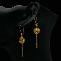 حلق ذهب عيار 21 (E6038)