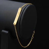 سوارة ذهب بلاك ( قابلة للكتابة ) (B5842)