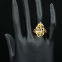 خاتم ذهب عيار 21 (R4629) WF