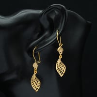 حلق ذهب عيار 21 (E5025)