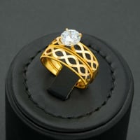 خاتم ذهب توينز عيار 21 (R5951)