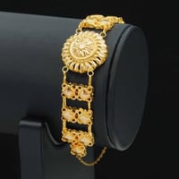 سوارة ذهب كرسي جابر عيار 21 (B6073)