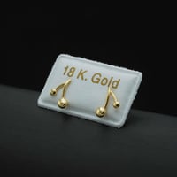 حلق ذهب طبي (E6075)