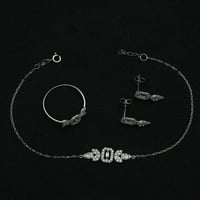 طقم ذهب أبيض (S4281)