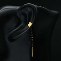 حلق ذهب فردة (E4823)