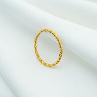 دبلة ذهب مبروم عيار 21 (R5199)