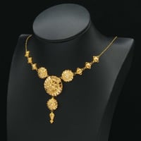 عقد ذهب كرسي جابر عيار 21 (N6812)