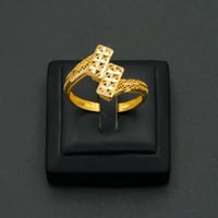 خاتم ذهب نسائي عيار 21 (R5843)