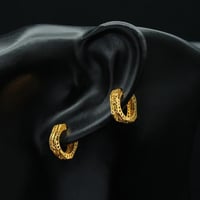 حلق ذهب عيار 21 (E5101)