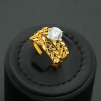 خاتم ذهب توينز عيار 21 (R5986)