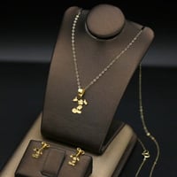 عقد + حلق ذهب - أطفال (K3293)