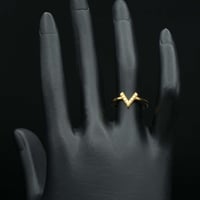 خاتم ذهب نسائي (R4150) WF