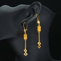 حلق ذهب عيار 21 (E5379) WF