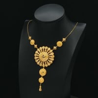 عقد ذهب كرسي جابر عيار 21 (N6824)