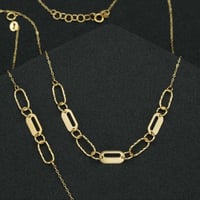 عقد + سوارة ذهب ايطالي (NB4383) WF