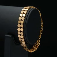 سوارة شوميه ذهب عيار 21 (B5446)