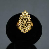 خاتم ذهب عيار 21 (R4613)