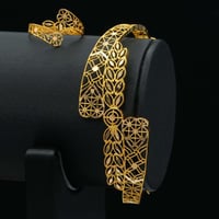 سوارة و خاتم ذهب عيار 21 (B5780)