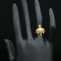 خاتم ذهب (R4104) WF