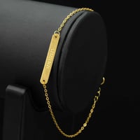 سوارة ذهب بلاك ( قابلة للكتابة ) (B5842)