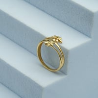 خاتم ذهب نسائي (R4196) WF