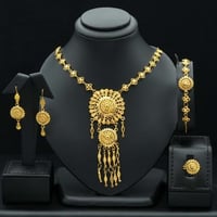 طقم ذهب كرسي جابر عيار 21 (S5322)