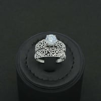 خاتم ذهب أبيض توينز (R6886)