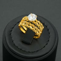 خاتم ذهب توينز عيار 21 (R5965)