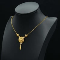 عقد ذهب كرسي جابر عيار 21 (N5505)