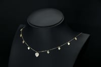 عقد ذهب قلوب الحب (N2982)