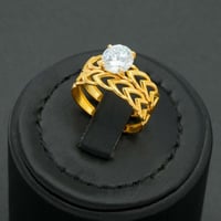 خاتم ذهب توينز عيار 21 (R5972)