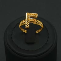 خاتم ذهب نسائي عيار 21 ( F ) (R6223)