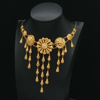 عقد ذهب كرسي جابر عيار 21 (N6806)