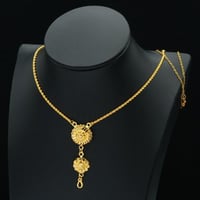 عقد ذهب كرسي جابر عيار 21 (N5545)