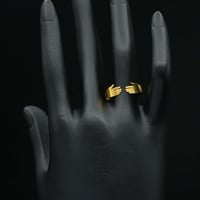 خاتم العناق ذهب نسائي (R4549)