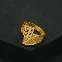 خاتم ذهب عيار 21 (R4637)