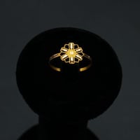 خاتم ذهب عيار 21 (R4260) WF