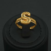 خاتم ذهب نسائي عيار 21 ( S ) (R6225)