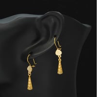 حلق ذهب عيار 21 (E6948)