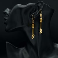 حلق ذهب عيار 21 (E3658)