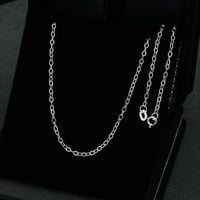 سلسال ذهب حلقات ابيض 45 سم (N4542)