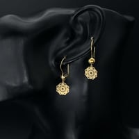 حلق ذهب عيار 21 (E4450)