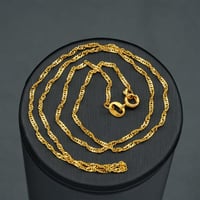 سلسال ذهب مموّج عيار 21 40 سم (N4529)