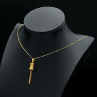 عقد ذهب عيار 21 (N4754)