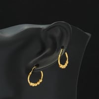 حلق ذهب عيار 21 (E6938)