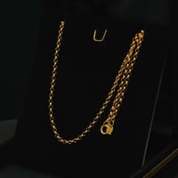 سلسال ذهب حلقات عيار 21 43 سم (N6797)