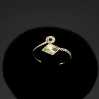 خاتم ذهب (R2844) WF