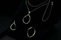 عقد + حلق ذهب - ايطالي (HS1763)