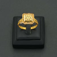 خاتم ذهب نسائي عيار 21 (R5866)